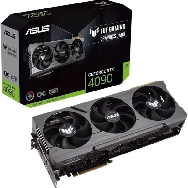 ASUS TUF GeForce RTX 4090 OC Edition Gaming Graphics Card (PCIe 4.0, 24GB GDDR6X, HDMI 2.1a, DisplayPort – 1.4a)