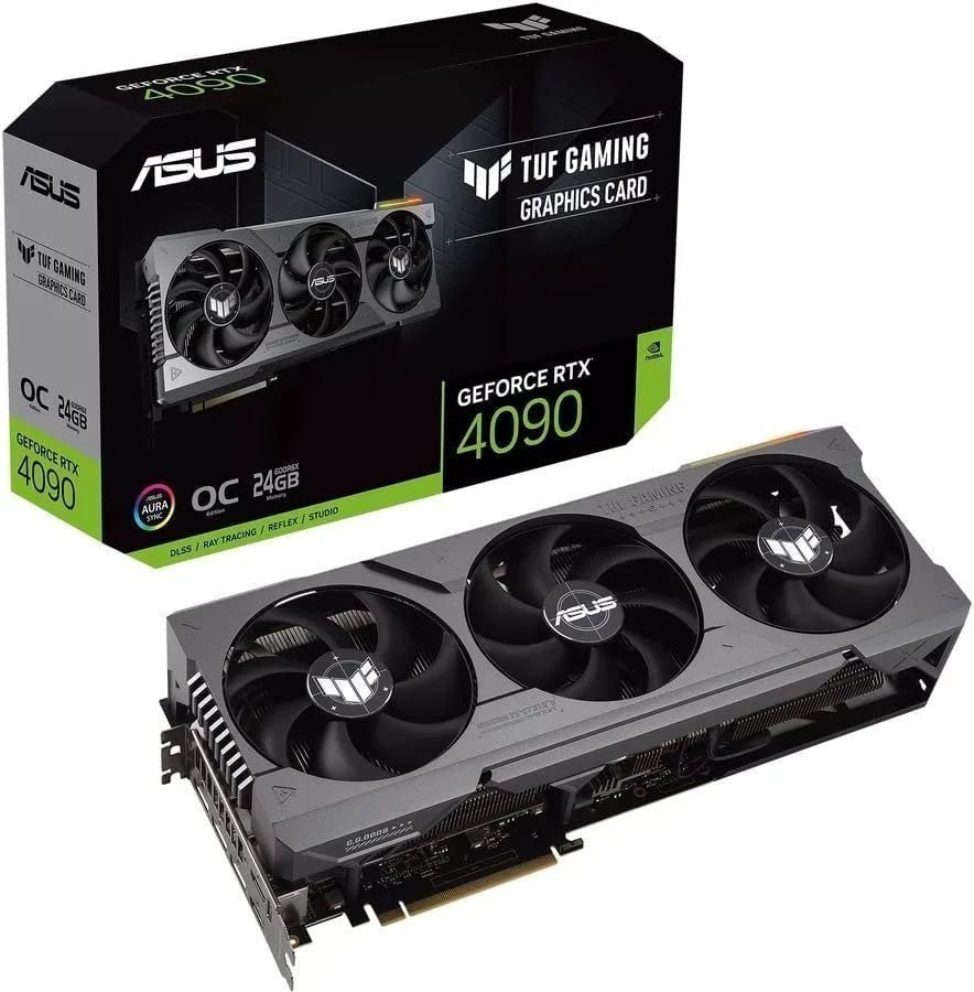 61D91Wy2jQL._AC-1.jpg ASUS TUF GeForce RTX 4090 OC Edition Gaming Graphics Card (PCIe 4.0, 24GB GDDR6X, HDMI 2.1a, DisplayPort – 1.4a) - Image 1