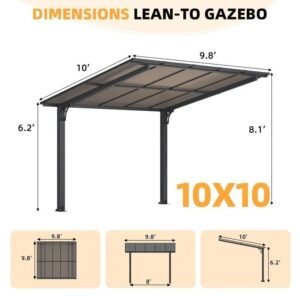 Freestanding Gazebo Outdoor Pergola For Patio - Image 7