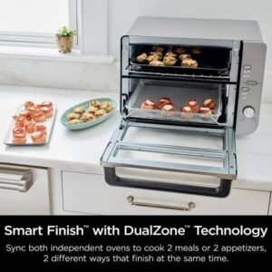 Air Fryer with SmartFinish & DualZone Technology DCT601: Stainless Steel, Convection Bake, Air Fry - Image 3
