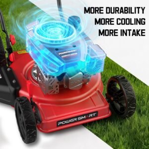 144cc 18″ 3-in-1 Gas Push Lawn Mower with 5-Position Height Adjustment - Image 2