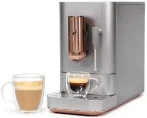 Café Affetto Automatic Espresso Machine + Milk Frother | Built-In & Adjustable Espresso Bean Grinders | One-Touch Brew in 90 Seconds | Steel Silver, 1.2 Liter, (C7CEBBS2RS3) - Image 7